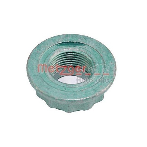 Mutter, Achszapfen METZGER 6111508 ORIGINAL ERSATZTEIL GREENPARTS f&uuml;r AUDI SEAT