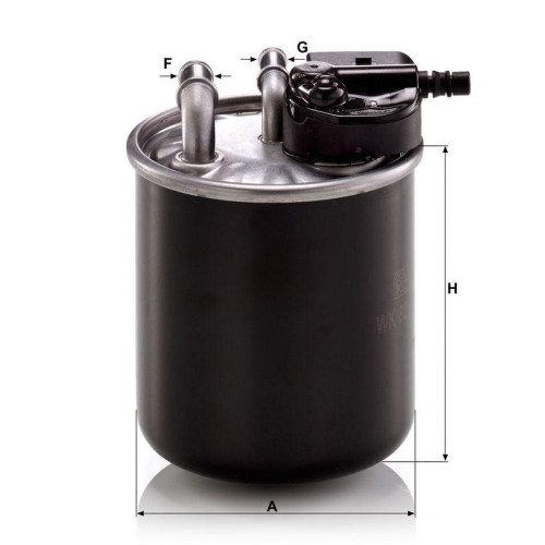 Kraftstofffilter MANN-FILTER WK 820/21 f&uuml;r MERCEDES-BENZ