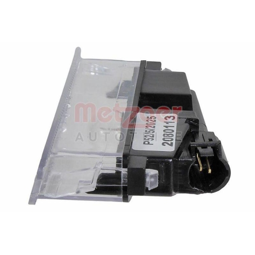 Kennzeichenleuchte METZGER 2080113 für RENAULT, mitte