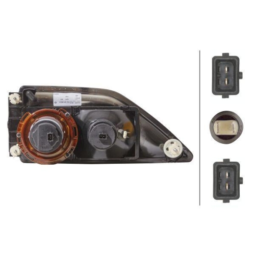 HELLA Hauptscheinwerfer 1DL 007 859-011 für MERCEDES-BENZ EVOBUS, links