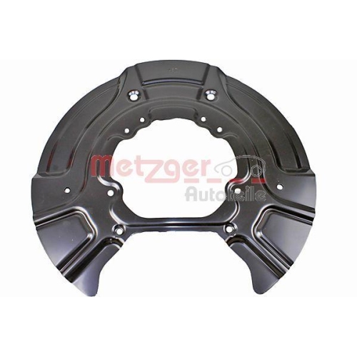 Spritzblech, Bremsscheibe METZGER 6115483 f&uuml;r BMW, Hinterachse links