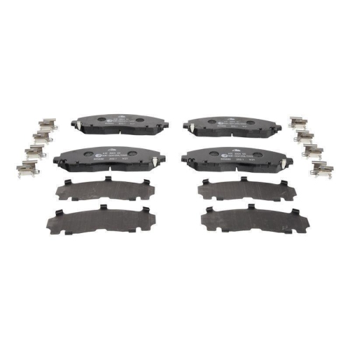 Bremsbelagsatz, Scheibenbremse ATE 13.0460-5680.2 f&uuml;r FIAT JEEP, Vorderachse