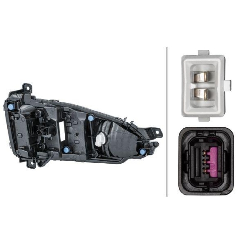 HELLA Tagfahrleuchte 2PT 010 945-011 für PEUGEOT, links