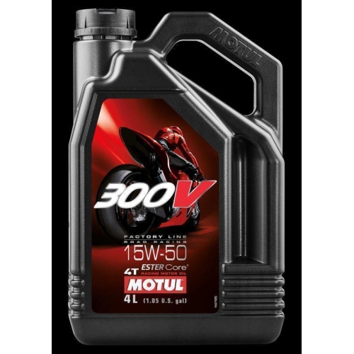 Motoröl MOTUL 110100 300V 4T FACTORY LINE ROAD RACING 15W-50 für