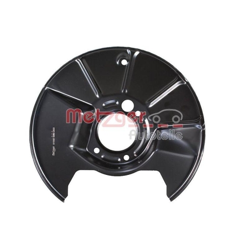 Spritzblech, Bremsscheibe METZGER 6115487 f&uuml;r MAZDA, Hinterachse links