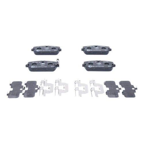 Bremsbelagsatz, Scheibenbremse ATE 13.0460-5762.2 f&uuml;r FIAT MAZDA, Hinterachse