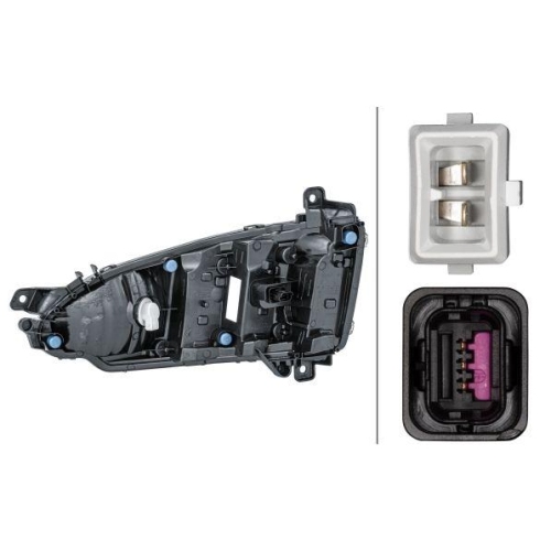 HELLA Tagfahrleuchte 2PT 010 945-021 f&uuml;r PEUGEOT, rechts