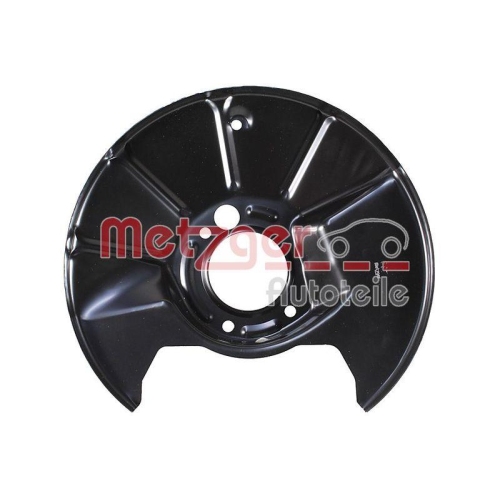 Spritzblech, Bremsscheibe METZGER 6115488 f&uuml;r MAZDA, Hinterachse rechts