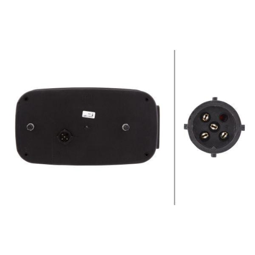 HELLA Heckleuchte 2VB 998 232-101 für JOHN DEERE, rechts