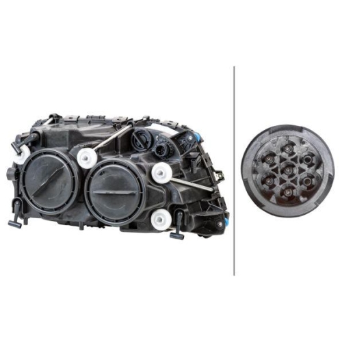 HELLA Hauptscheinwerfer 1EH 009 513-011 für MERCEDES-BENZ SCHWARZMÜLLER, links