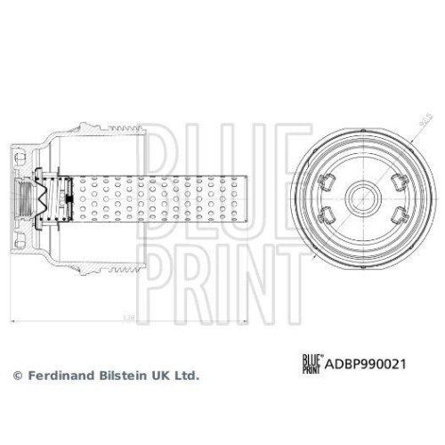 Deckel, &Ouml;lfiltergeh&auml;use BLUE PRINT ADBP990021 Blue Print Solution f&uuml;r TOYOTA