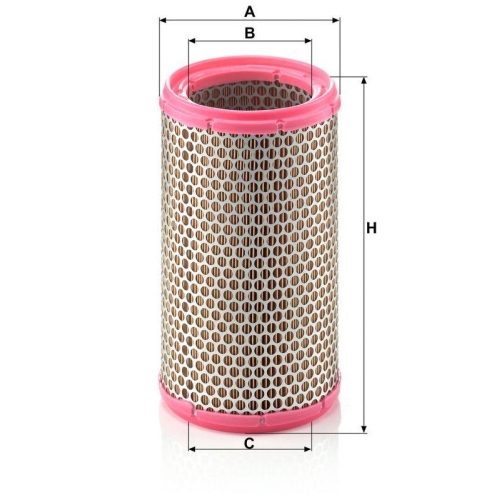 Luftfilter MANN-FILTER C 1589/3 f&uuml;r FIAT