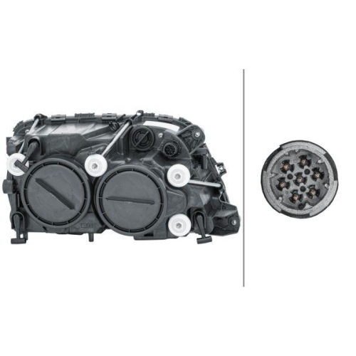 HELLA Hauptscheinwerfer 1EH 009 513-031 für MERCEDES-BENZ SCHWARZMÜLLER, links