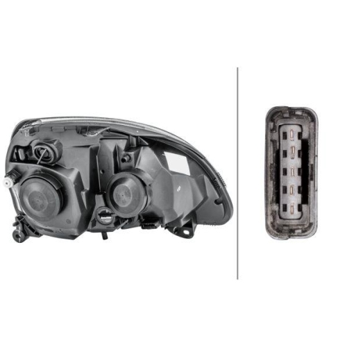 HELLA Hauptscheinwerfer 1LB 008 461-751 für RENAULT, links