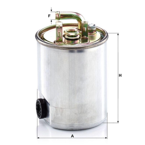 Kraftstofffilter MANN-FILTER WK 842/18 f&uuml;r MERCEDES-BENZ