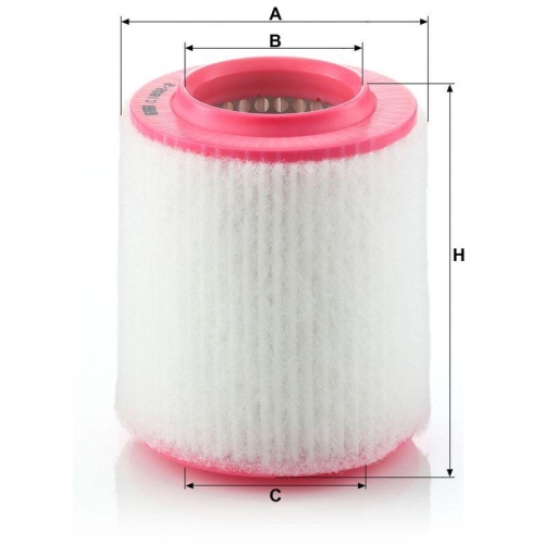 Luftfilter MANN-FILTER C 1652/2 f&uuml;r VAG