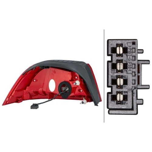 HELLA Heckleuchte 2SD 010 697-101 für VW, rechts