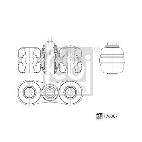 FEBI BILSTEIN Lenker, Radaufh&auml;ngung 176307 f&uuml;r OPEL VAUXHALL, Hinterachse