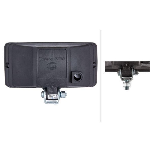 HELLA Arbeitsscheinwerfer 1GD 005 700-501 Torero 5700 für FAUN KÖGEL STILL HAMM