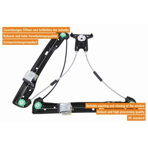 Fensterheber VAICO V30-3821 Green Mobility Parts für MERCEDES-BENZ, vorne links