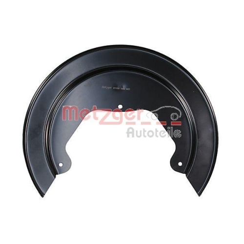 Spritzblech, Bremsscheibe METZGER 6115502 für IVECO, Hinterachse links