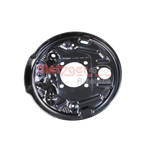 Bremstr&auml;gerplatte METZGER 6117053 GREENPARTS f&uuml;r SMART, Hinterachse links