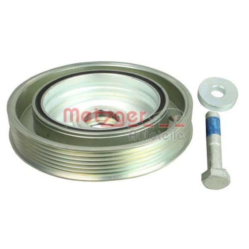 Riemenscheibe, Kurbelwelle METZGER 6400070 KIT + GREENPARTS f&uuml;r CITRO&Euml;N FIAT