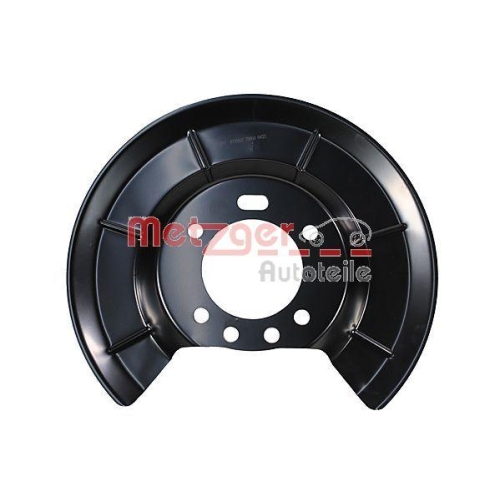 Spritzblech, Bremsscheibe METZGER 6115507 GREENPARTS f&uuml;r FORD, Hinterachse links