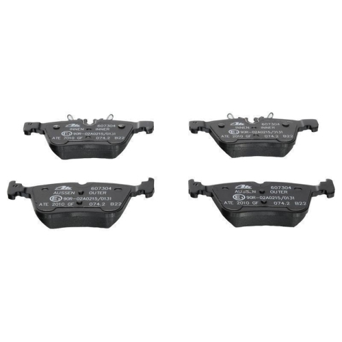 Bremsbelagsatz, Scheibenbremse ATE 13.0460-7304.2 f&uuml;r MERCEDES-BENZ, Hinterachse