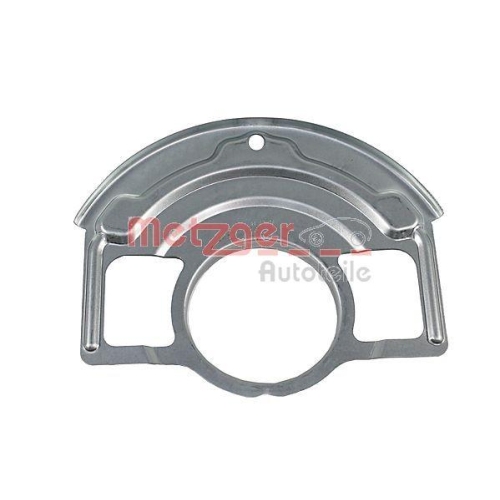 Spritzblech, Bremsscheibe METZGER 6115508 f&uuml;r NISSAN, Vorderachse links