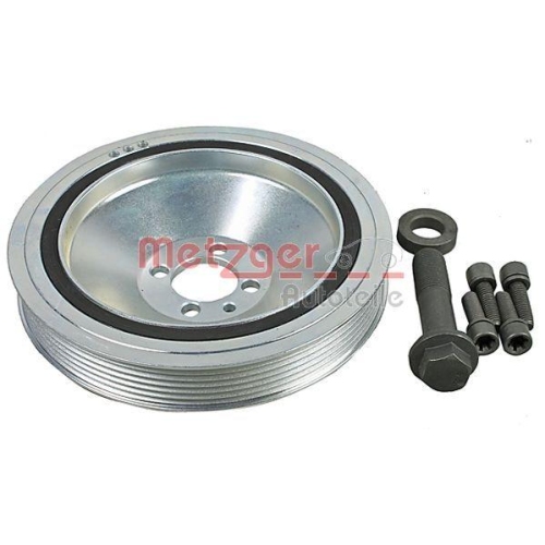 Riemenscheibe, Kurbelwelle METZGER 6400073 KIT + f&uuml;r ALFA ROMEO FIAT LANCIA OPEL