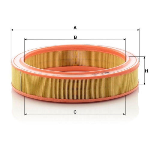 Luftfilter MANN-FILTER C 2873/1 f&uuml;r VAG