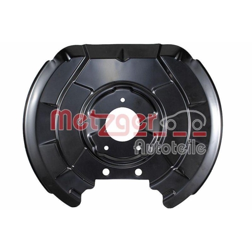 Spritzblech, Bremsscheibe METZGER 6115511 f&uuml;r VW, Vorderachse links