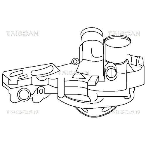 Wasserpumpe, Motork&uuml;hlung TRISCAN 8600 25004 f&uuml;r RENAULT