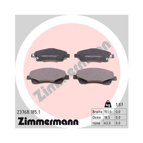 Bremsscheibe ZIMMERMANN 590.2592.20 COAT Z für TOYOTA, Vorderachse