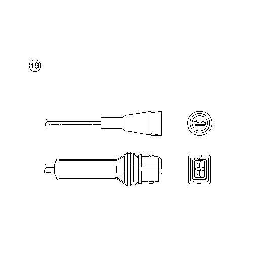 Lambdasonde NTK 0258 f&uuml;r ALFA ROMEO FIAT LANCIA VOLVO FERRARI MASERATI ABARTH