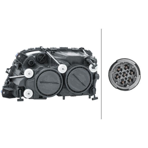 HELLA Hauptscheinwerfer 1EH 009 513-041 f&uuml;r MERCEDES-BENZ SCHWARZM&Uuml;LLER, rechts