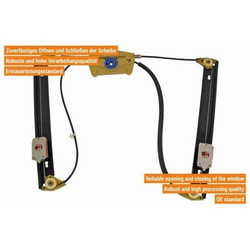 Fensterheber VAICO V10-6286 Original VAICO Qualit&auml;t f&uuml;r AUDI SEAT SKODA VW VAG