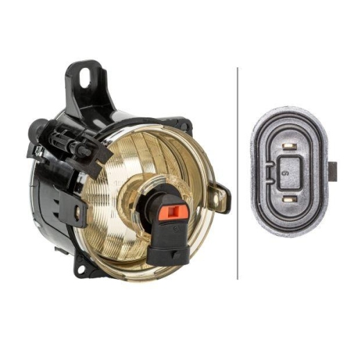 HELLA Nebelscheinwerfer 1N0 354 824-011 für OPEL VAUXHALL GENERAL MOTORS, links