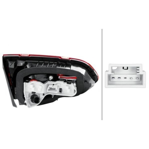 HELLA Heckleuchte 2TZ 011 978-121 für VW, rechts