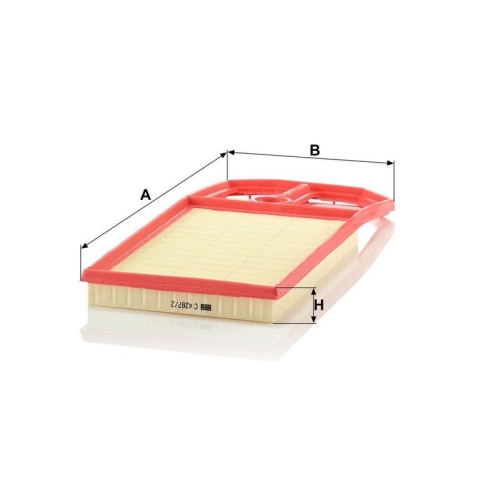 Luftfilter MANN-FILTER C 4287/2 f&uuml;r VAG