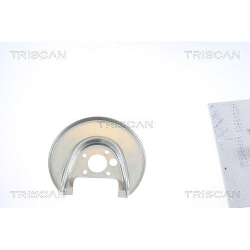 Spritzblech, Bremsscheibe TRISCAN 8125 29209 f&uuml;r VW, Hinterachse links