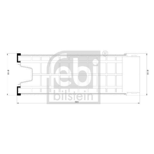 FEBI BILSTEIN Luftfilter 172451 für MAN NEOPLAN JIEFANG KING LONG