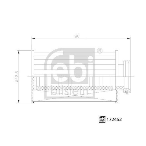 Harnstofffilter FEBI BILSTEIN 172452 febi Plus für DAF MERCEDES-BENZ SCANIA