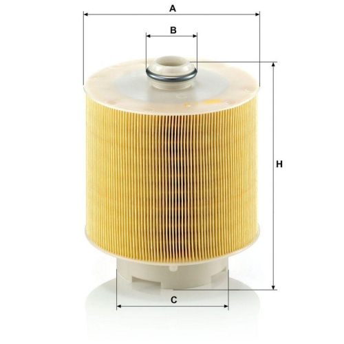 Luftfilter MANN-FILTER C 17 137/1 x f&uuml;r VAG