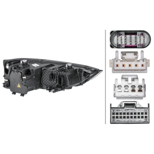 HELLA Hauptscheinwerfer 1EL 354 838-051 für AUDI, links