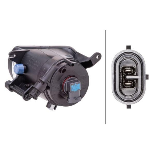 HELLA Nebelscheinwerfer 1N0 010 327-161 für AUDI, rechts