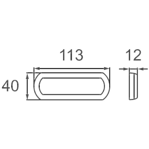 HELLA R&uuml;ckstrahler 8RA 013 403-021 SHAPELINE TECH f&uuml;r FIAT, seitlicher Anbau
