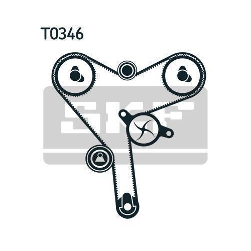 Zahnriemensatz SKF VKMA 91704 f&uuml;r TOYOTA