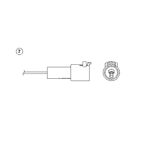 Lambdasonde NTK 0120 f&uuml;r TOYOTA LEXUS, vor Katalysator